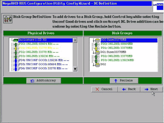 IBM X 3650 ServeRAID MR SAS/SATA Controller WebBIOS CU配置方法