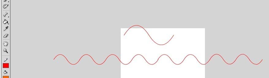 flash绘制一条波浪状线条