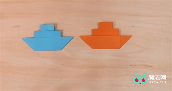 轮船折纸