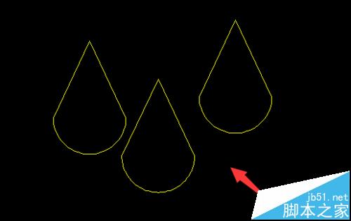 cad怎么画水滴形状?cad制作水源地图标的方法