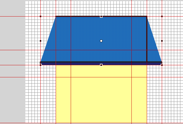 FlashCS6绘制的屋顶矢量图怎么拼合?