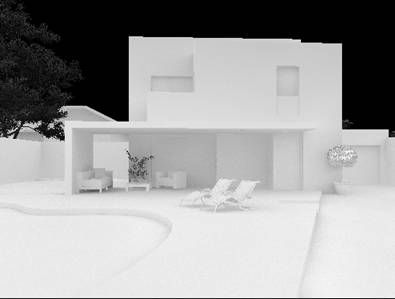 3DSMAX制作别墅夜景3D效果图