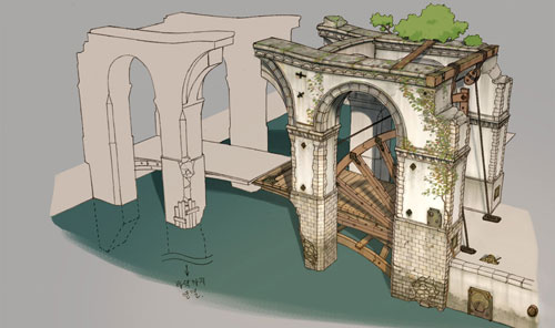 3DSMAX制作次世代游戏场景《世界之桥》