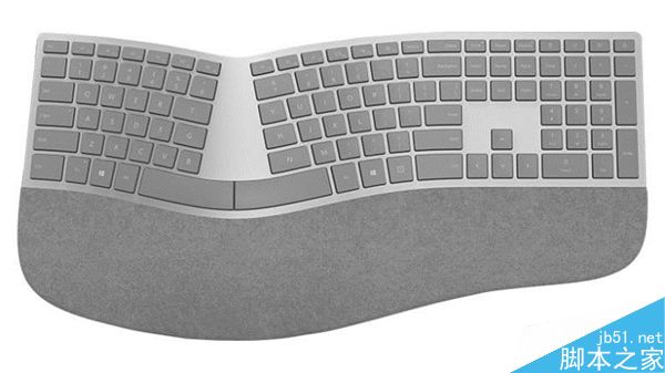 Win10 Surface人体工学键盘发布:造型拉风