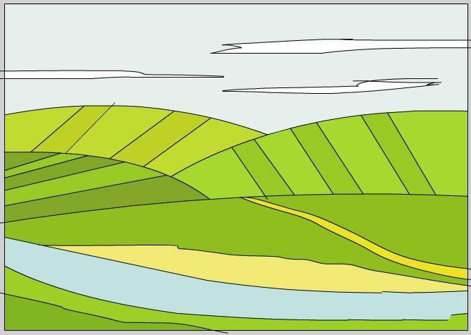 Flash怎么画一个山丘的风景图? Flash丘陵场景的绘制方法