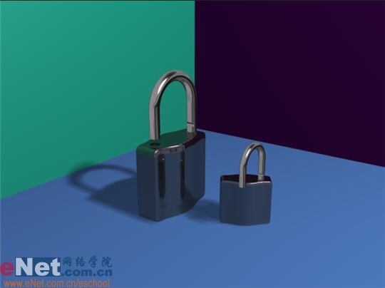 3dmax9.0教程:制作我家门上的金属锁