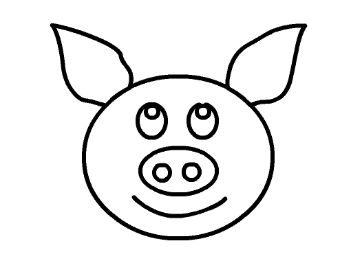 flash怎么画简笔画效果的猪头? flash猪头的画法