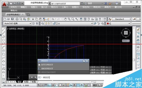 CAD中怎么绘制伏安特性曲线？