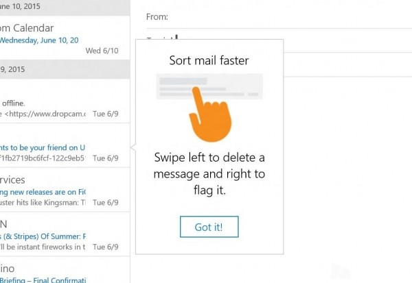 Win10 Outlook版邮件和日历应用图赏：更实用更漂亮