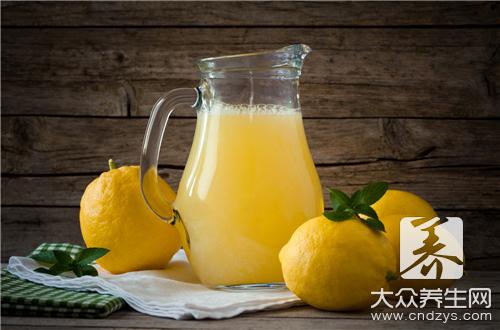 柠檬水祛斑方法