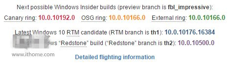 Win10首个重大更新分支：Redstone版本10500曝光